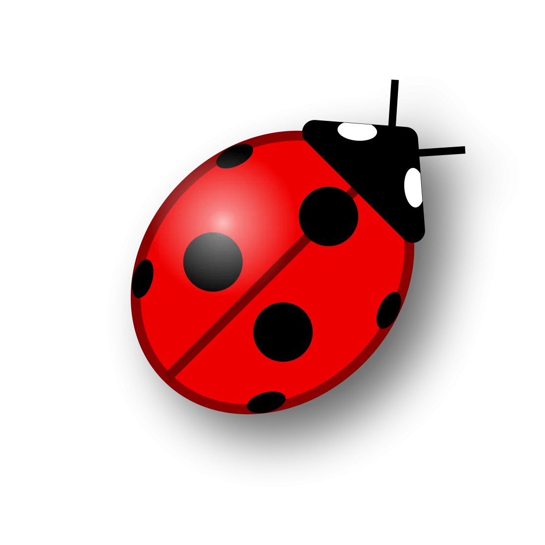 Charming Red Ladybug Clipart: A Delightful Illustration of Nature's Tiny Spotted Messenger