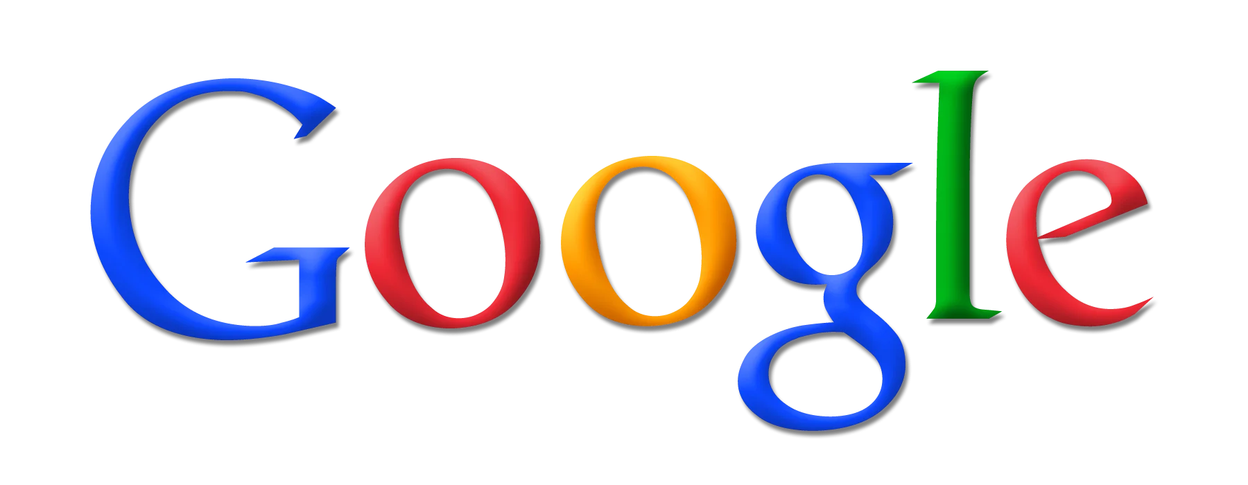 Classic Google Logo Clipart Design with Playful Multicolored Typography