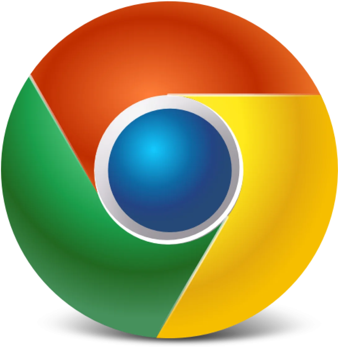 Google Chrome Official Logo Clipart: A Colorful Digital Emblem of Web Browsing