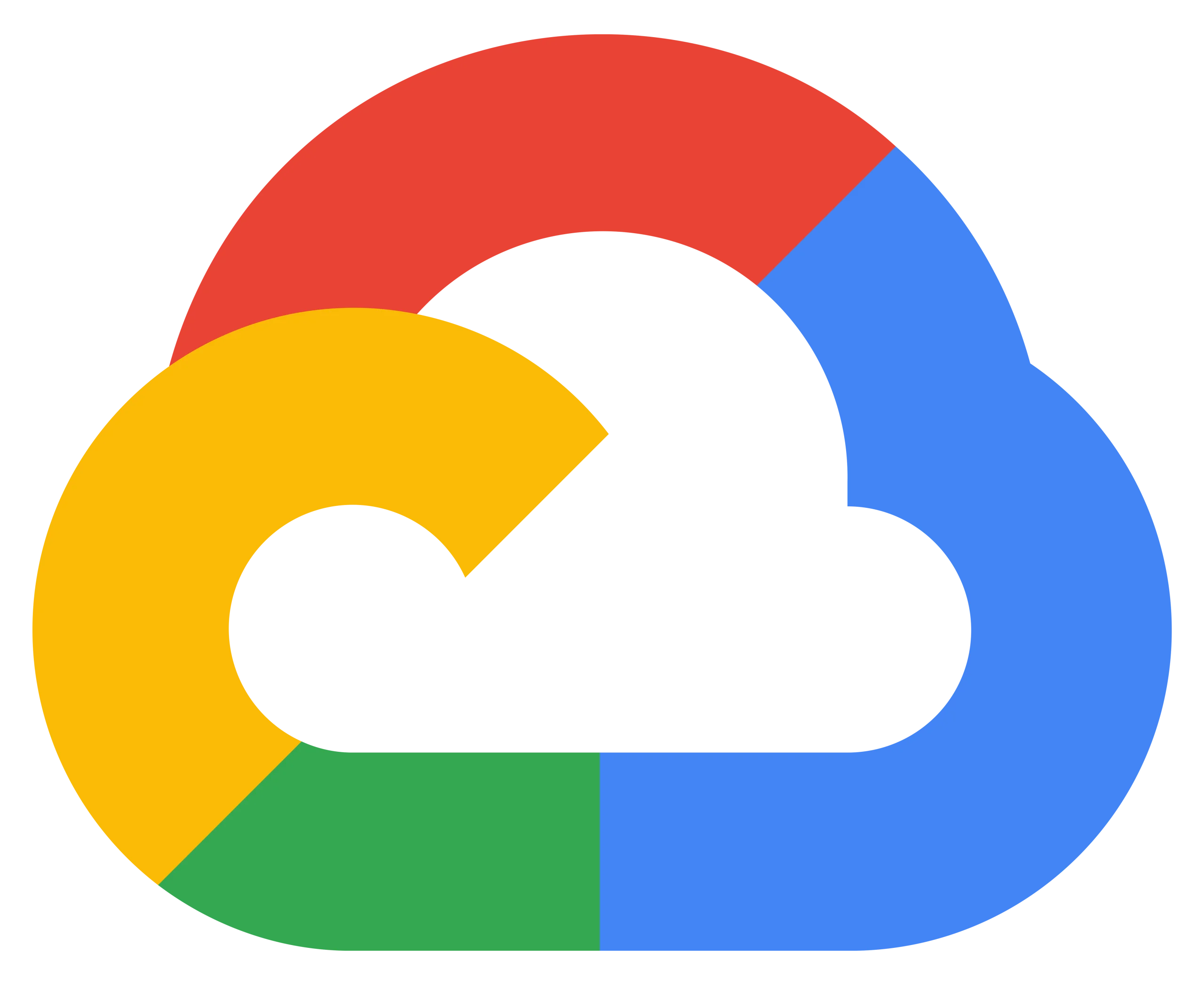 Google Cloud Platform Multicolored Stylized Logo Clipart Design