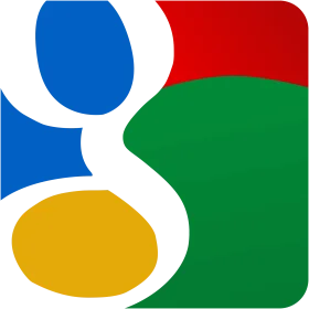 Google Logo Stylized Clipart Design with Geometric Color Blocks