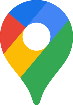 Google Maps Location Pin Clipart with Colorful Geometric Design
