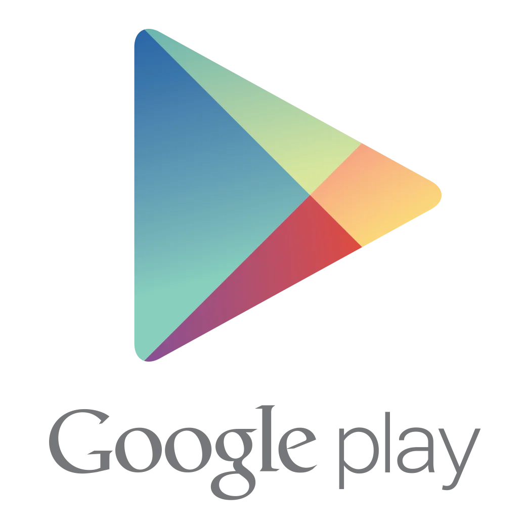 Google Play Store Official Logo Clipart Design with Colorful Geometric Triangle