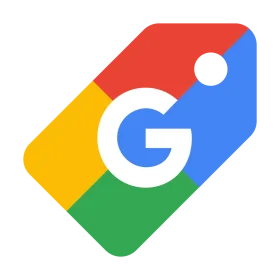 Google Product Tag Clipart: Iconic Multicolored Digital Emblem Design