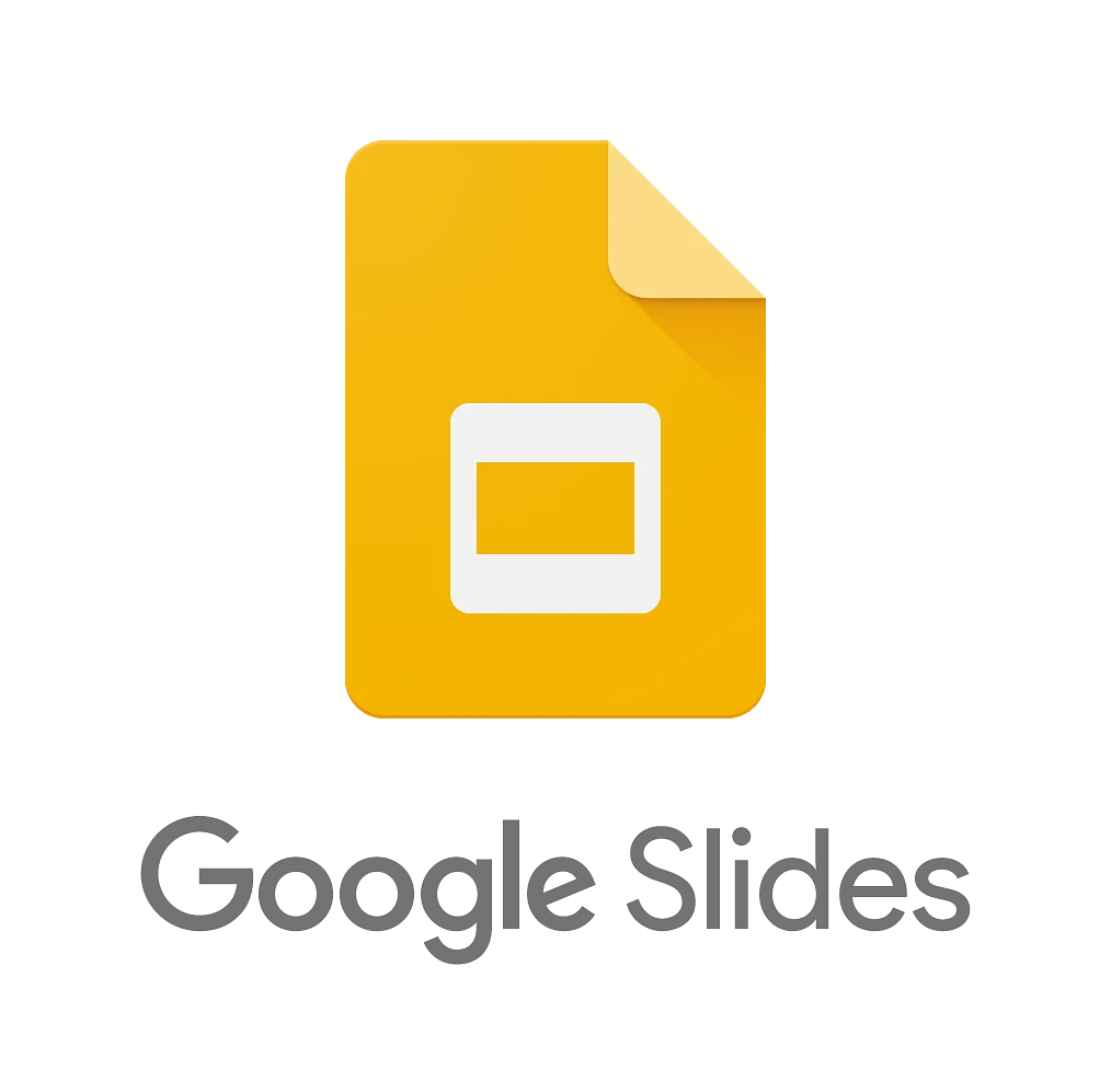 Official Google Slides Clipart Icon - Sleek Presentation Software Graphic Design Symbol