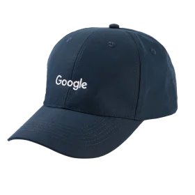 Sleek Navy Blue Google Logo Embroidered Baseball Cap Clipart Design