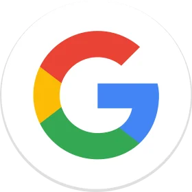 Stylish Google Iconic Logo Clipart with Playful Color Palette Design