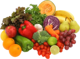 Fresh and Colorful Harvest: A Delightful Assortment of Fruits and Vegetables Clipart