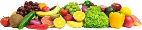 Fresh and Colorful Produce Clipart Panorama of Wholesome Nutrition