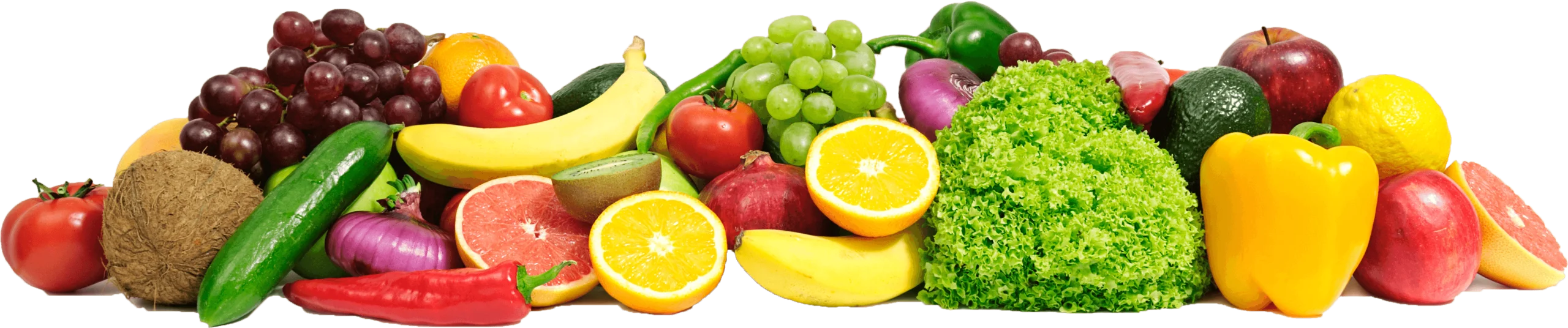 Fresh and Colorful Produce Clipart Panorama of Wholesome Nutrition