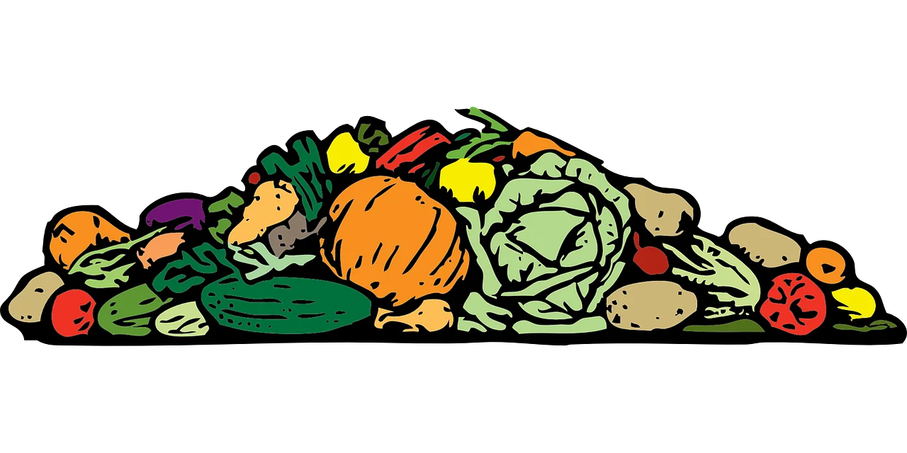Fresh Harvest Bounty: A Colorful Collection of Farm-Fresh Produce Clipart Design