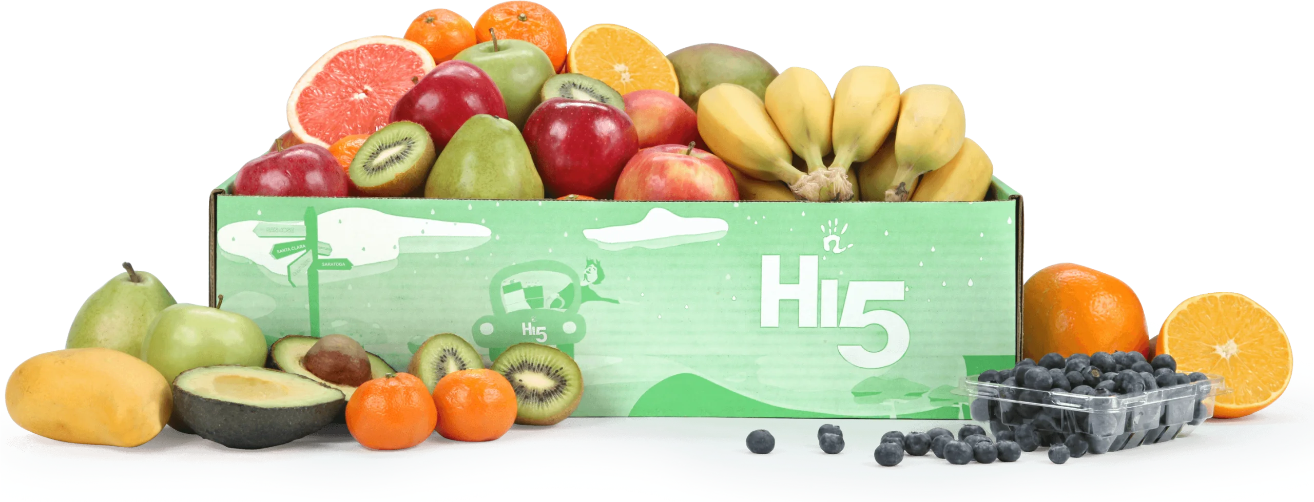 Fresh Harvest Bounty: Colorful Seasonal Fruits and Vegetables Clipart Collection