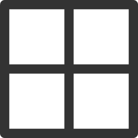 Minimalist Grid Pattern Blank Square Clipart with Clean Symmetrical Design