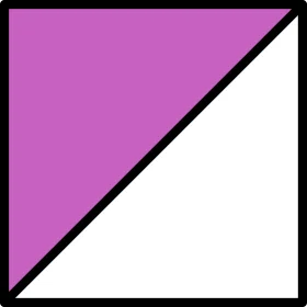 Minimalist Purple and White Geometric Triangle Clipart Design Element