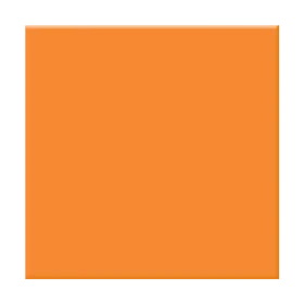 Solid Bright Orange Square Minimalist Clipart Design Element