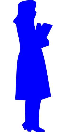 Academic Scholar Student Silhouette Clipart: Learning Journey Illustration