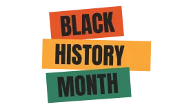 Black History Month Powerful Stacked Graphic Design Clipart Poster