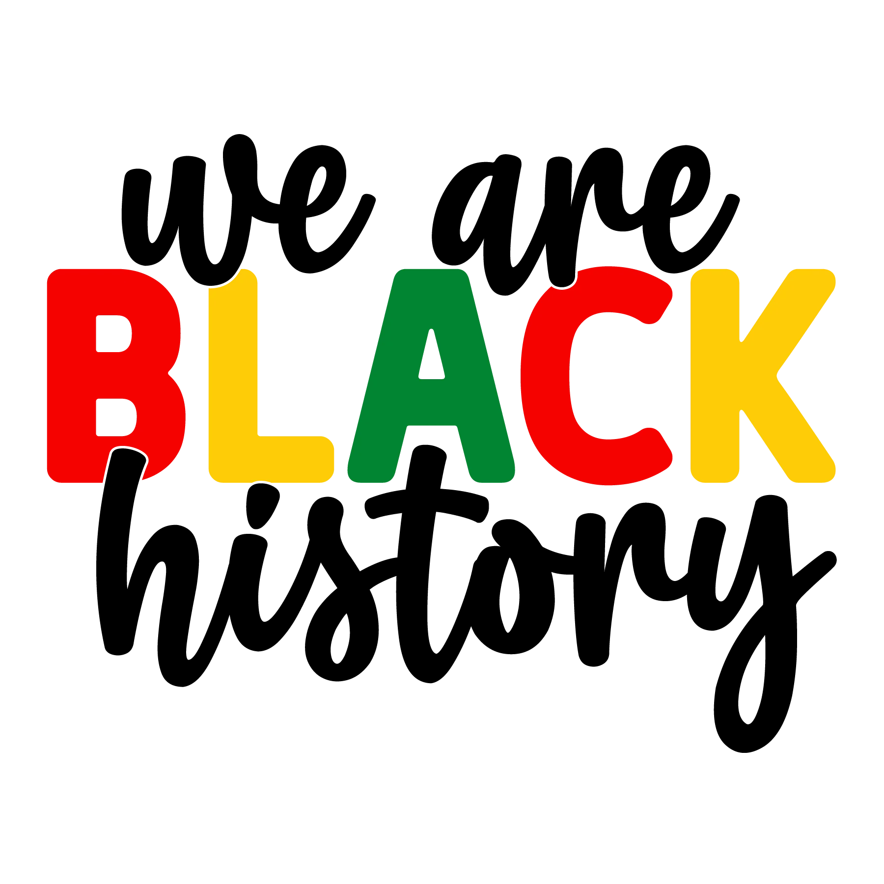 Celebrating Black History Empowerment Inspirational Clipart Design