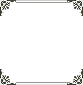 Elegant Black and White Decorative Frame Vintage Clipart Border Design