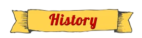 Elegant Yellow and Red Ribbon Scroll Featuring History Clipart Design