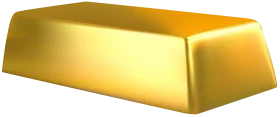 Gleaming Golden Bullion Bar Clipart Illustration - Pure Metallic Wealth Symbol