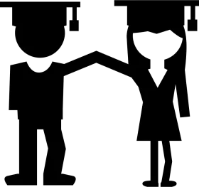Graduation Achievement Celebration Clipart Symbolizing Academic Success