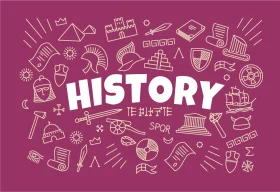 History Exploration Clipart: Iconic Symbols of Human Knowledge and Heritage