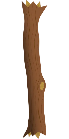 Majestic Woodland Sentinel: Detailed Brown Tree Trunk Clipart Illustration
