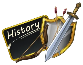 Medieval Warrior Emblem: A Dynamic Historical Clipart Representation of Knowledge and Conflict