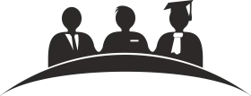 Professional Academic Achievement Silhouette Clipart Illustration