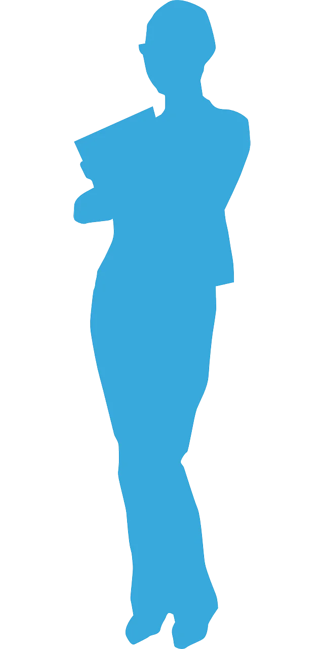 Professional Student Silhouette Clipart - Academic Achievement Illustration