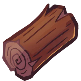 Rustic Wooden Log Clipart Illustration with Natural Bark Texture and Warm Earthy Tones