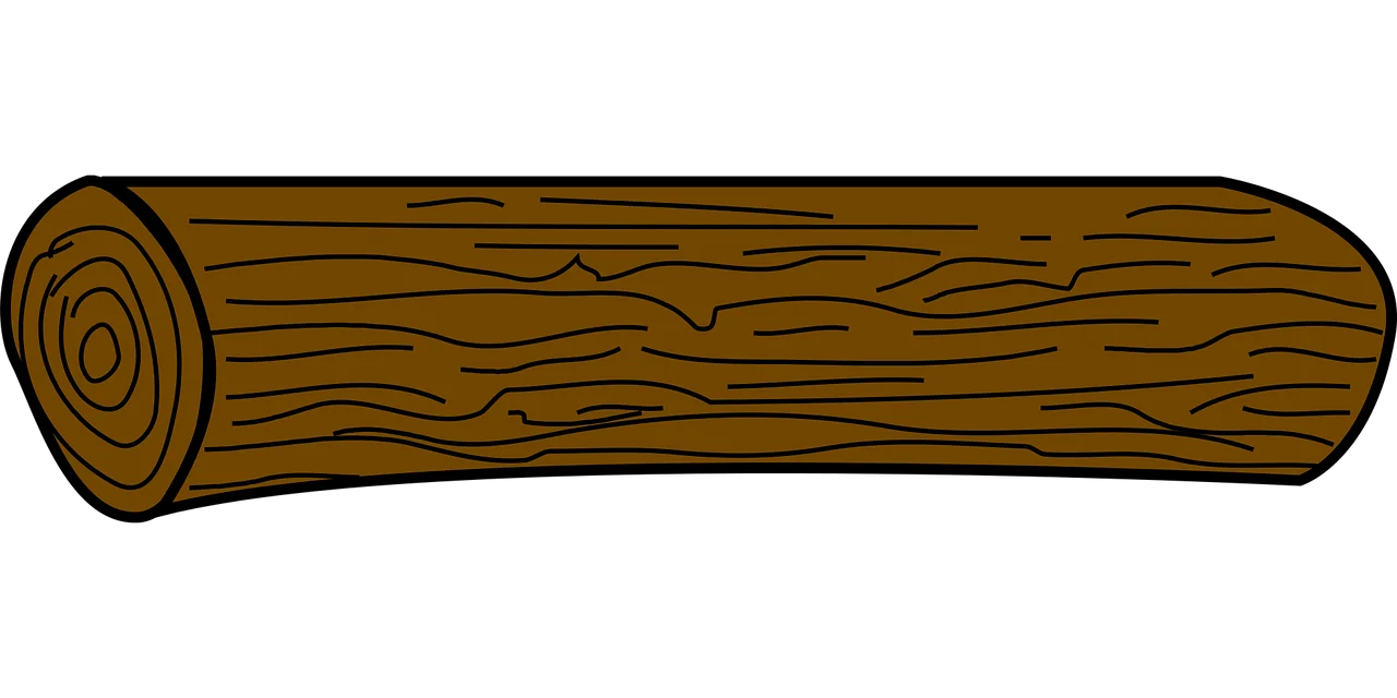 Rustic Wooden Log Clipart: Natural Timber Texture and Forest Essence