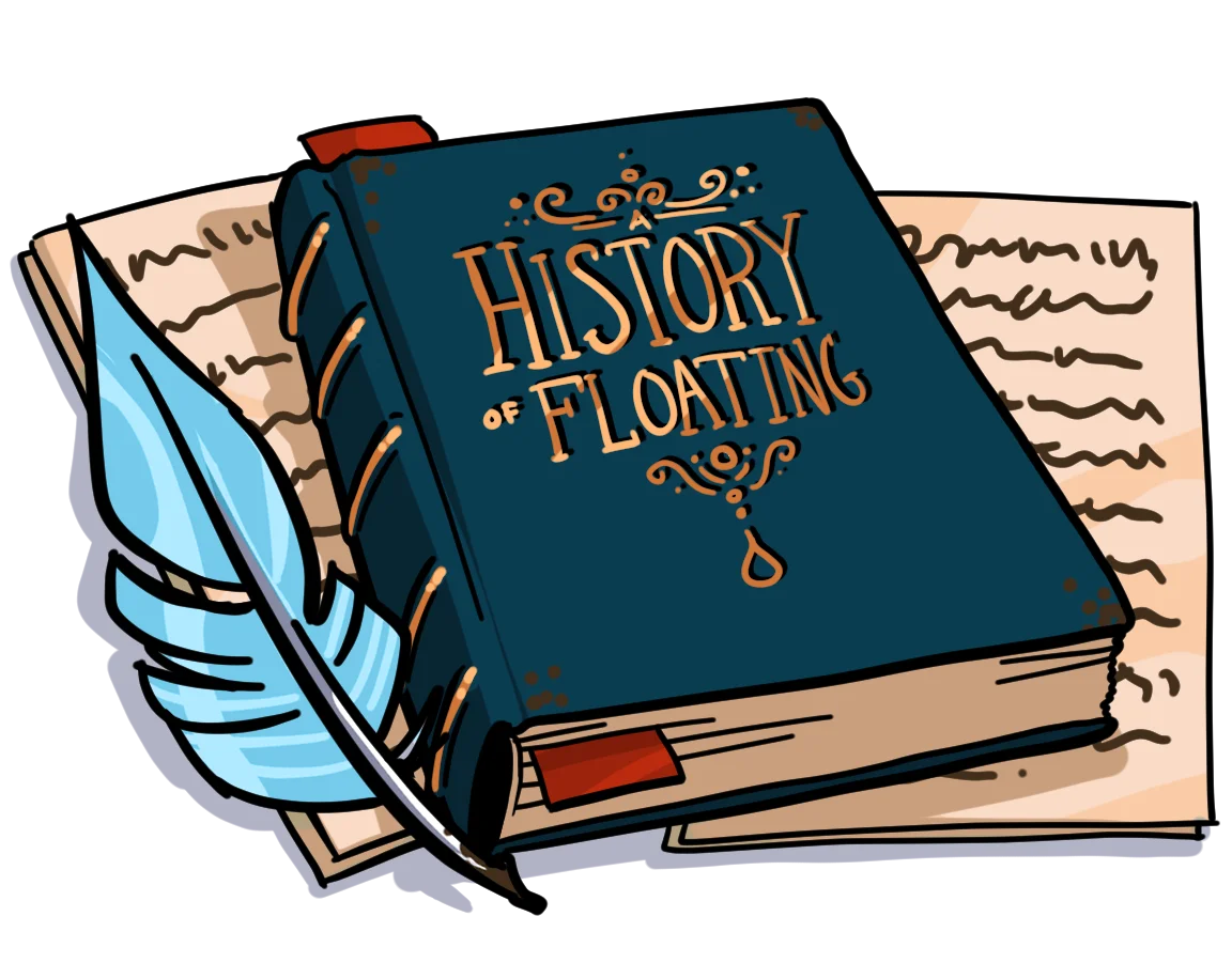 Vintage Historical Book and Quill Pen Elegant History Clipart Illustration