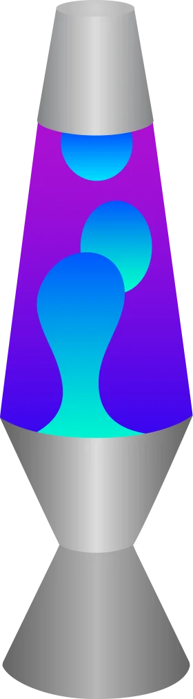 Mesmerizing Motion Lava Lamp Clipart: A Symphony of Blue and Purple Luminescence
