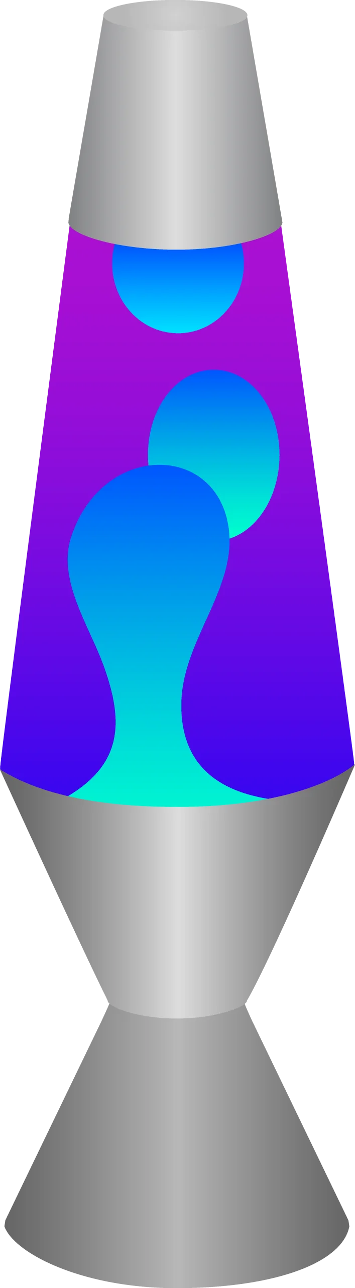 Mesmerizing Motion Lava Lamp Clipart: A Symphony of Blue and Purple Luminescence