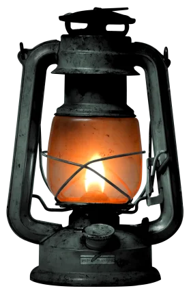 Vintage Rustic Kerosene Lantern Clipart - Nostalgic Wilderness Illumination