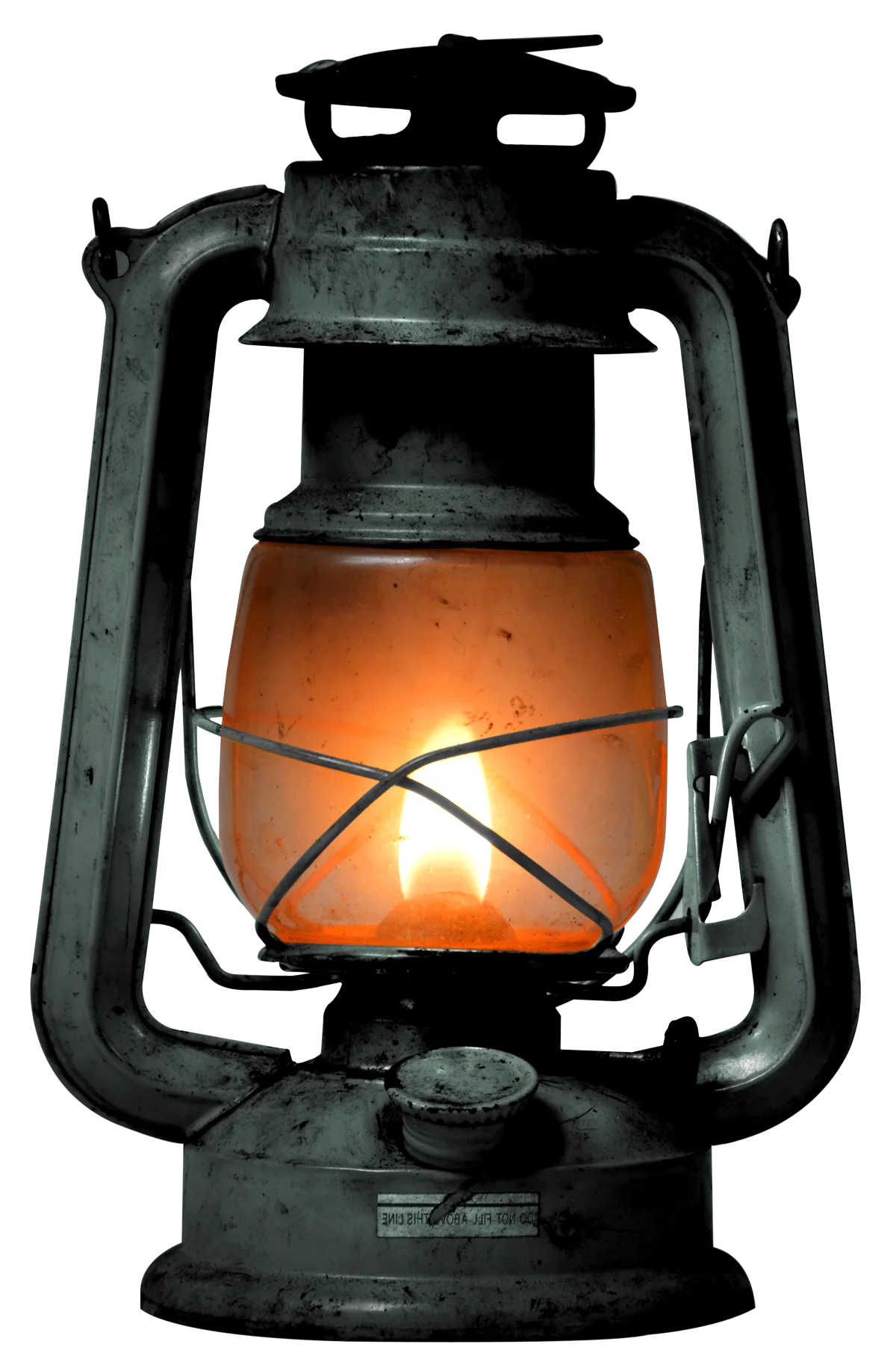 Vintage Rustic Kerosene Lantern Clipart - Nostalgic Wilderness Illumination