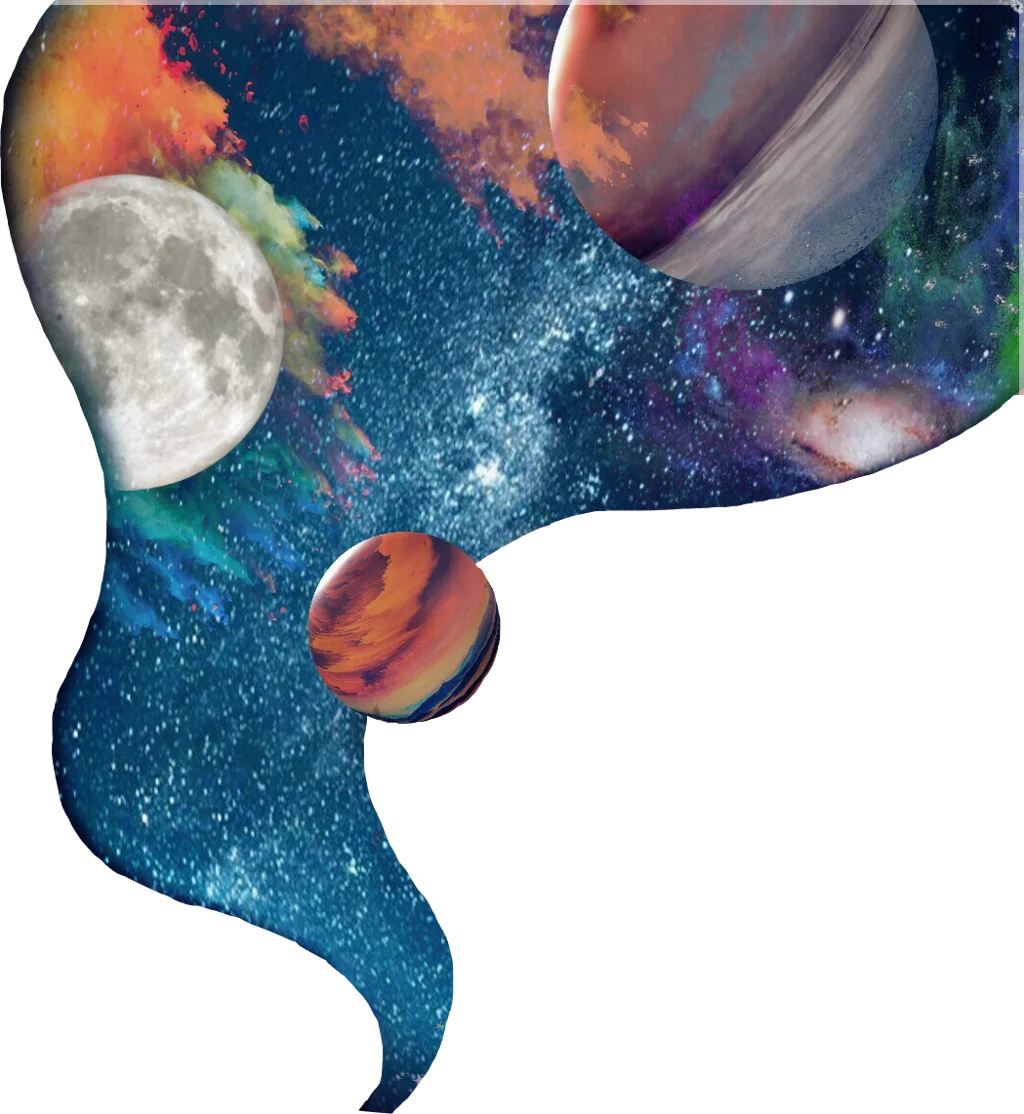 Celestial Symphony: A Dreamlike Cosmic Clipart Journey Through Starry Realms