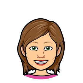 Cheerful Female Cartoon Clipart Avatar with Warm Brown Hair and Friendly Expression