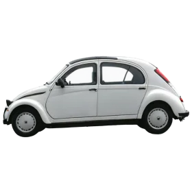 Classic Volkswagen Beetle Side Profile Vintage Automotive Clipart Design