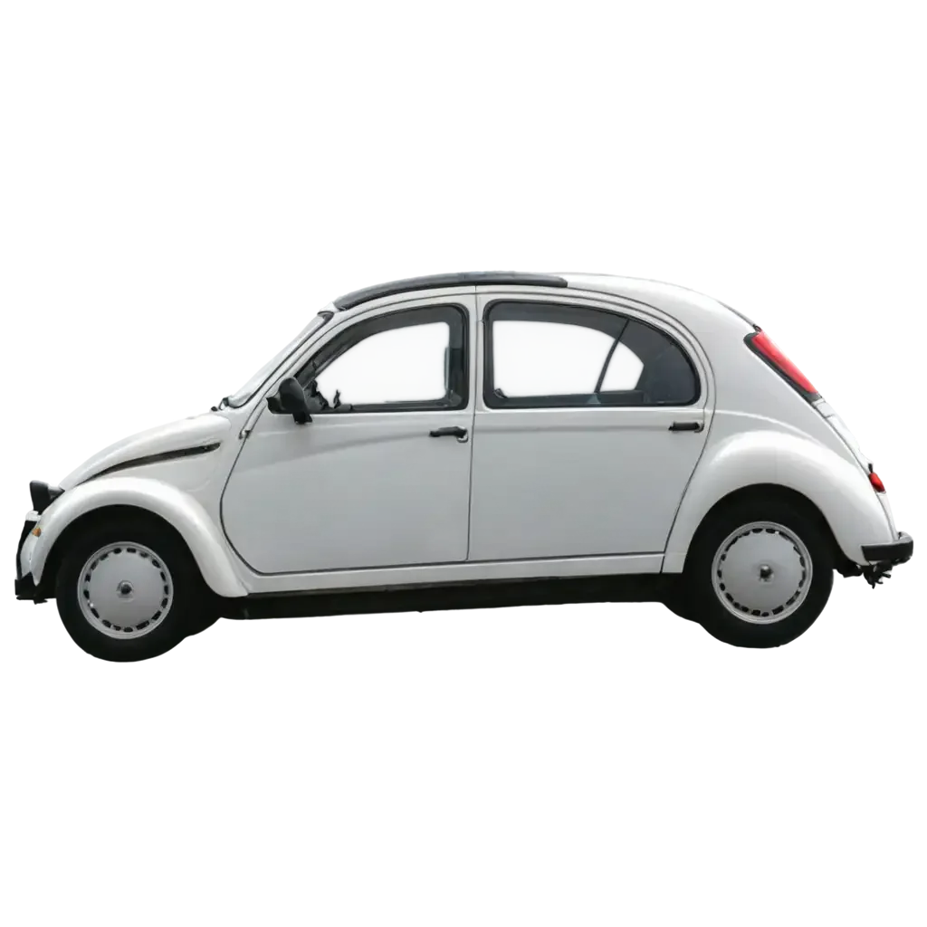 Classic Volkswagen Beetle Side Profile Vintage Automotive Clipart Design