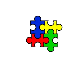 Colorful Interlocking Puzzle Pieces Clipart Symbolizing Unity and Collaboration