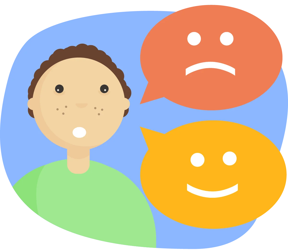 Emotion Expression Clipart: Understanding Mixed Feelings and Mood Variations