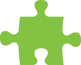 Green Puzzle Piece Clipart: Solving Connections in Graphic Design Illustration