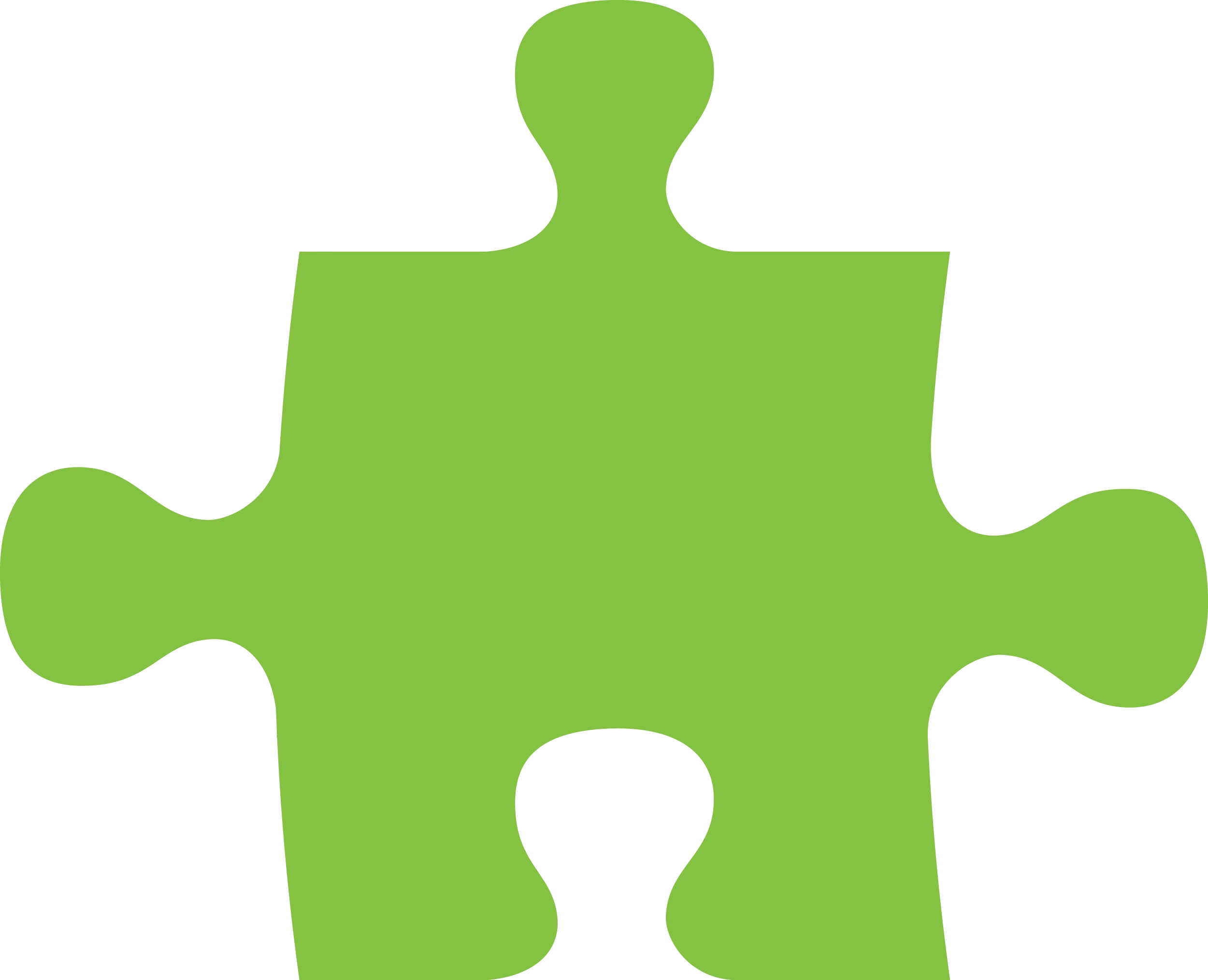 Green Puzzle Piece Clipart: Solving Connections in Graphic Design Illustration