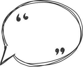 Minimalist Sketch Speech Bubble Clipart with Quotation Marks Illustration