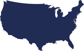 Minimalist United States of America Silhouette Clipart Design