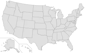 Minimalist United States Outline Clipart: Clean Monochromatic Geographic Representation