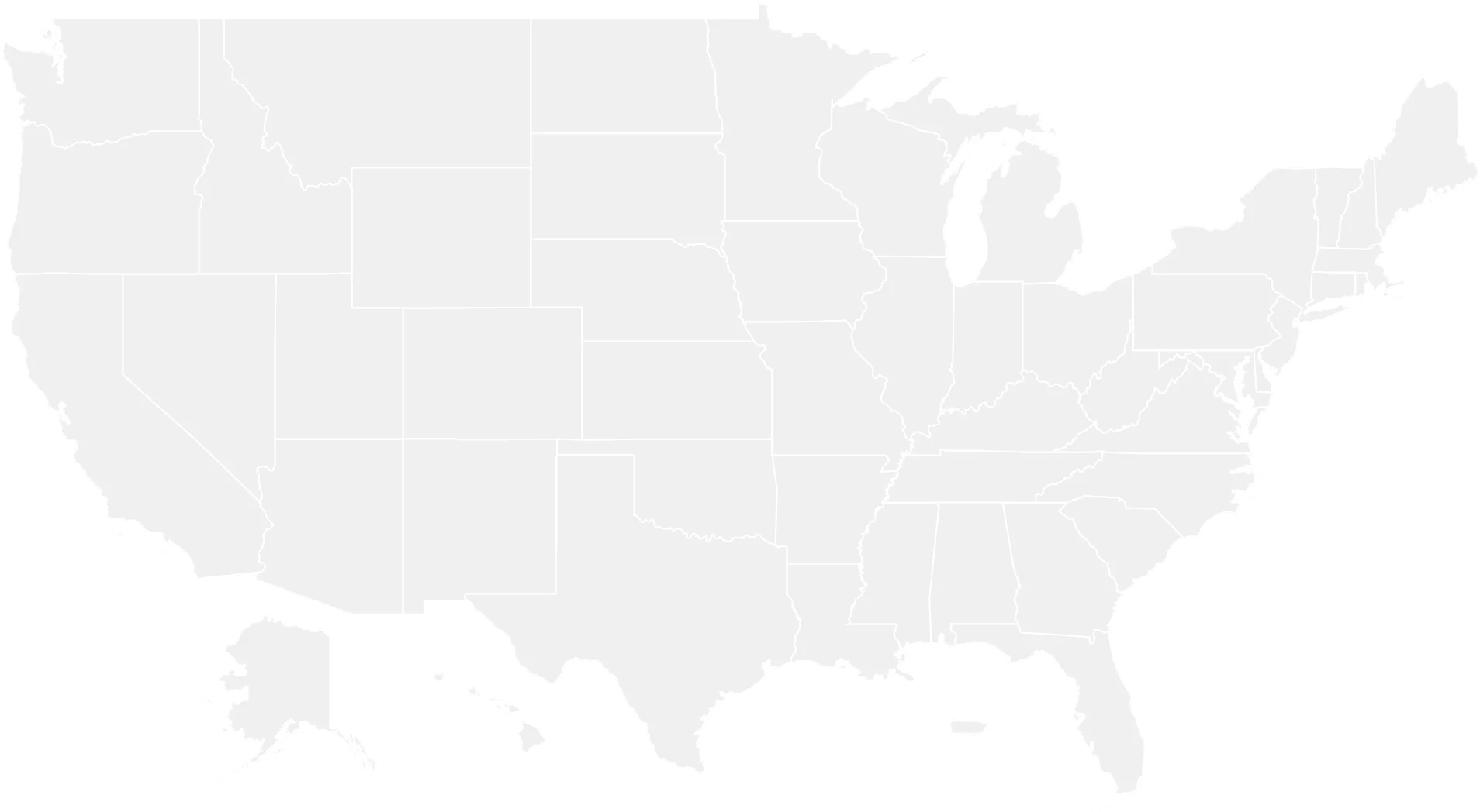 Minimalist United States Outline Clipart - Simple Monochrome Silhouette Design